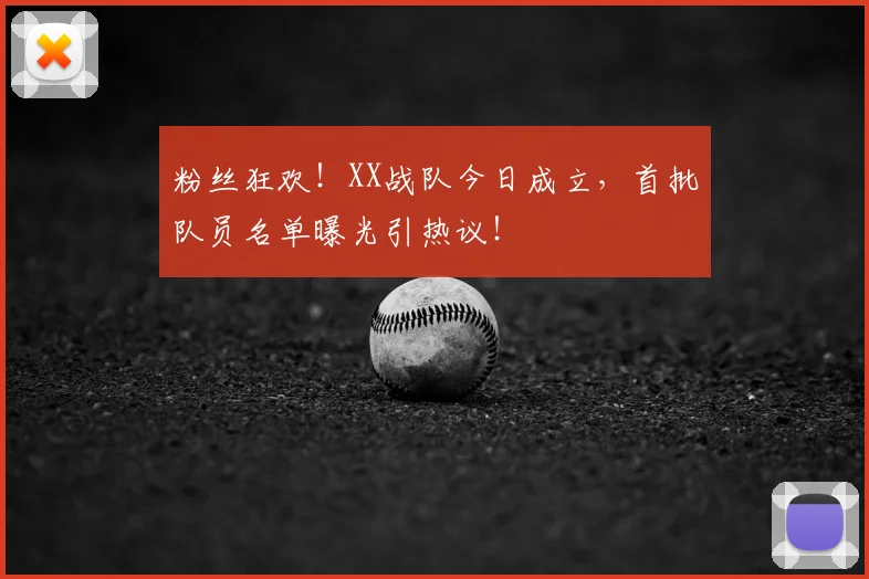 粉丝狂欢!XX战队今日成立,首批队员名单曝光引热议!